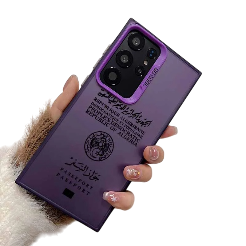 Coque Samsung Passeport Algérien – Violet ou Or Rose