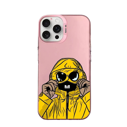 Coque iPhone CP Company rose – Illustration futuriste & protection