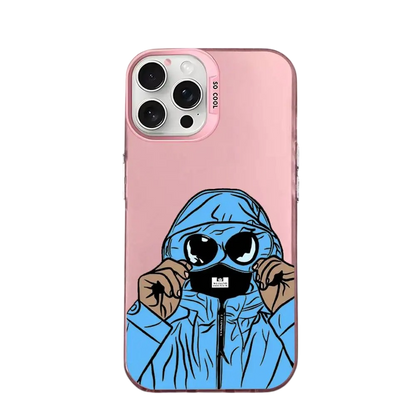 Coque iPhone CP Company rose – Illustration futuriste & protection