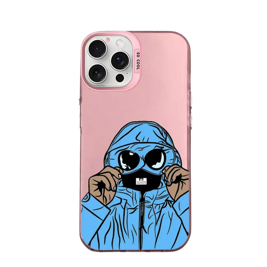 Coque iPhone CP Company rose – Illustration futuriste & protection