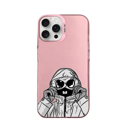 Coque iPhone CP Company rose – Illustration futuriste & protection