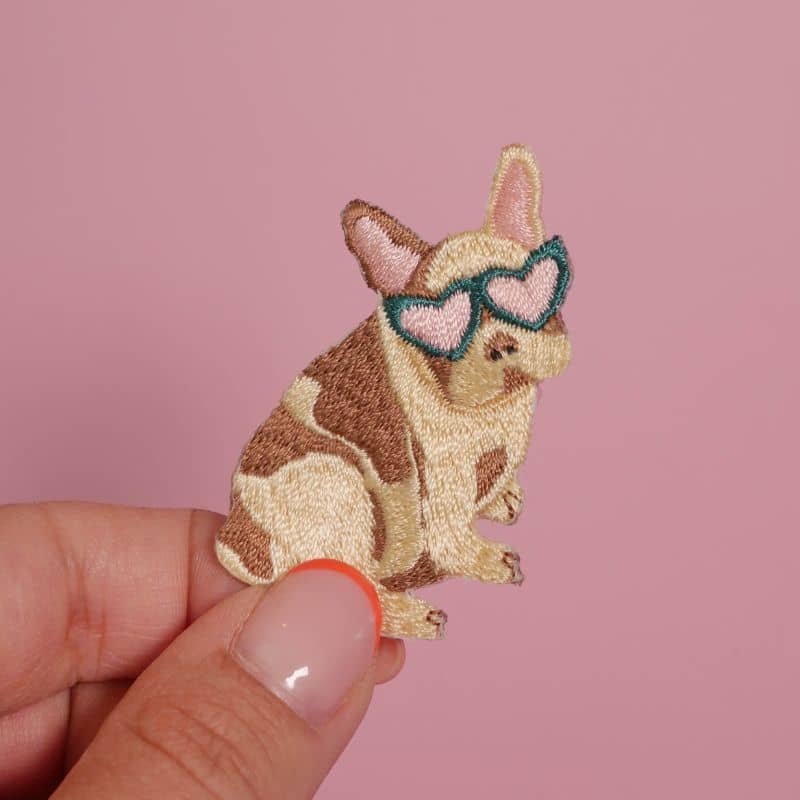 Thermocollant Patch French Bulldog - Anpassa dina kläder och tillbehör