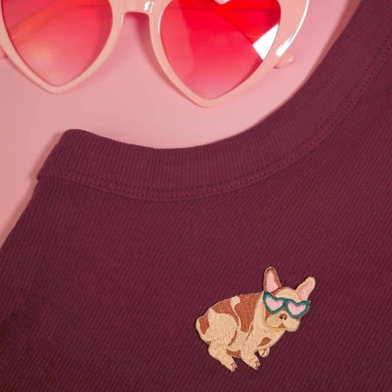 Thermocollant Patch French Bulldog - Anpassa dina kläder och tillbehör