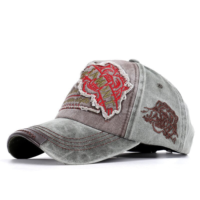 Casquette Vintage Unisexe en Coton et Polyester