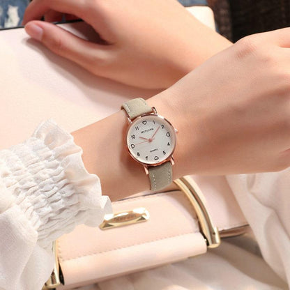 Montre femme cuir vintage