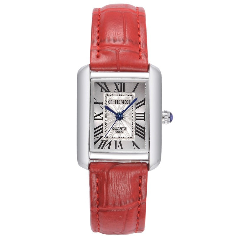 Montre Femme Cuir Vintage Élégant