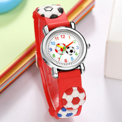 Montre Vintage Enfant - L'accessoire ludique aux motifs de ballons de foot