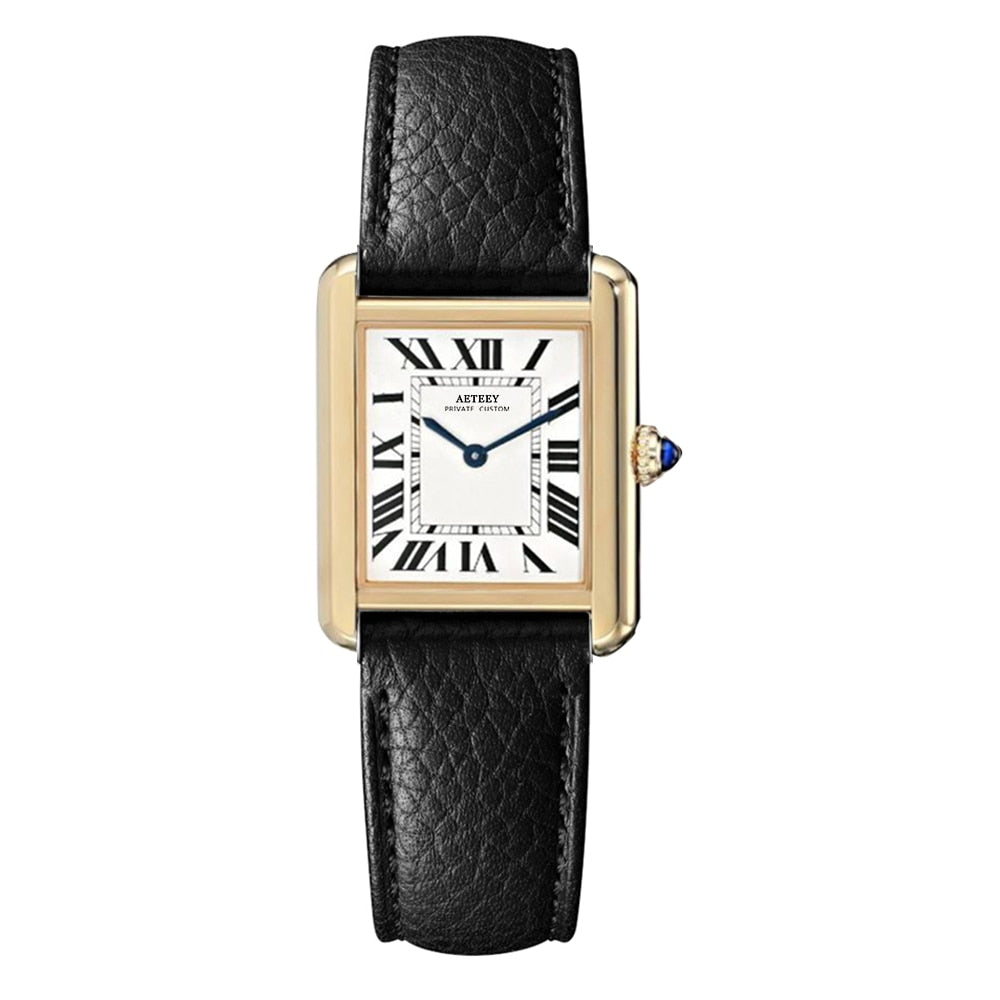 Montre Vintage Tendance en Cuir Chic et Élégant