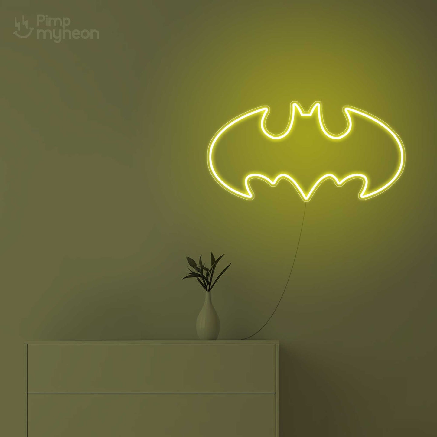 Néon Batman Éclat de Gotham - Lampe LED Décorative Super-Héros