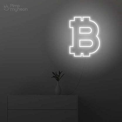 Néon Bitcoin Éclairant votre Passion pour la Cryptomonnaie