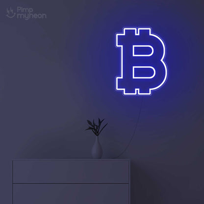 Néon Bitcoin Éclairant votre Passion pour la Cryptomonnaie