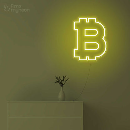 Néon Bitcoin Éclairant votre Passion pour la Cryptomonnaie