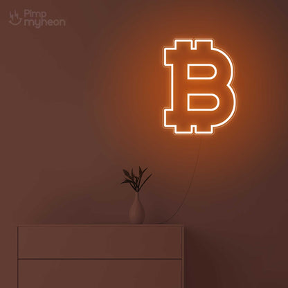 Néon Bitcoin Éclairant votre Passion pour la Cryptomonnaie