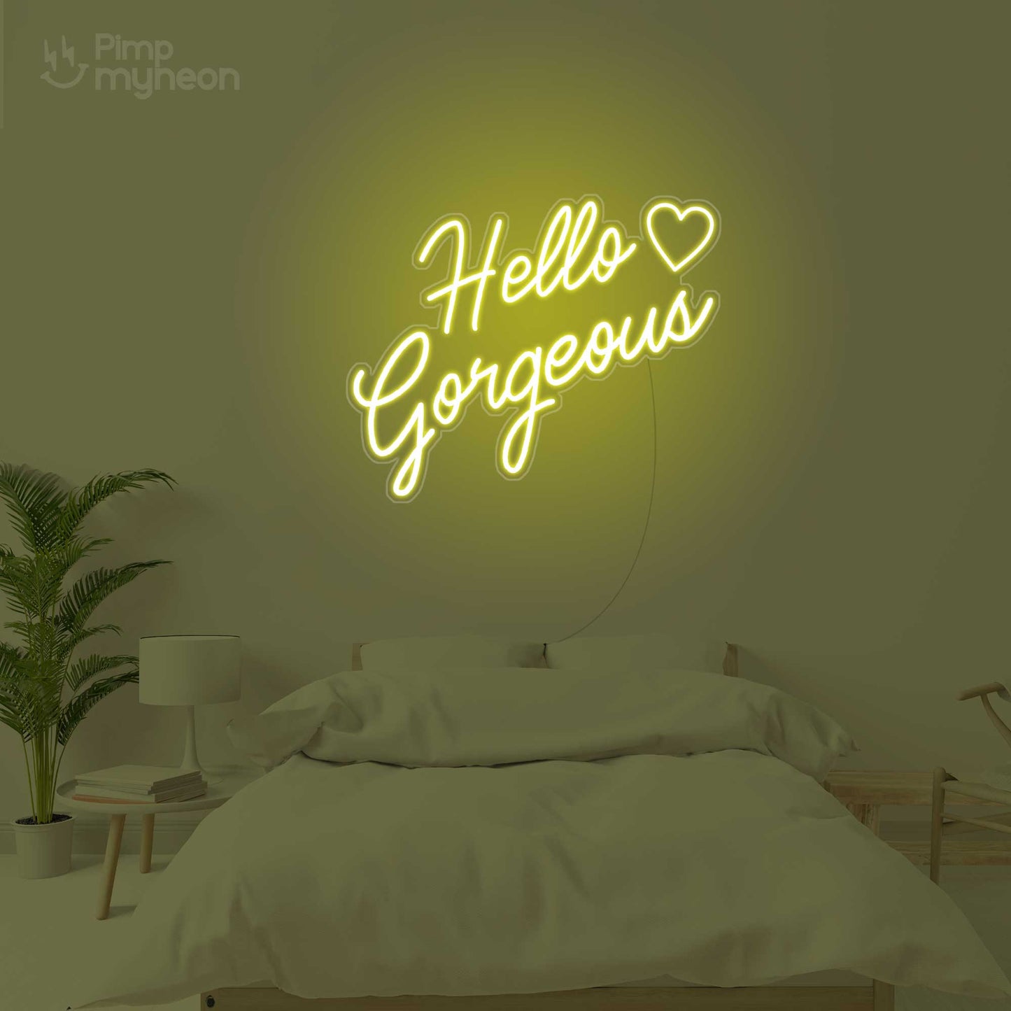 Hello Gorgeous - Néon LED Inspirant et Élégant