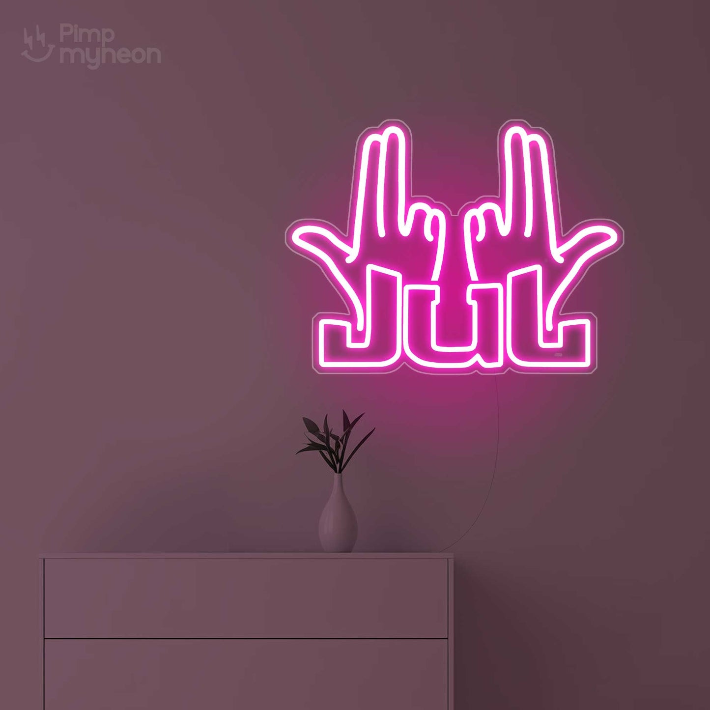 Néon LED Signe Jul - Illuminez votre Passion pour le Rap Français