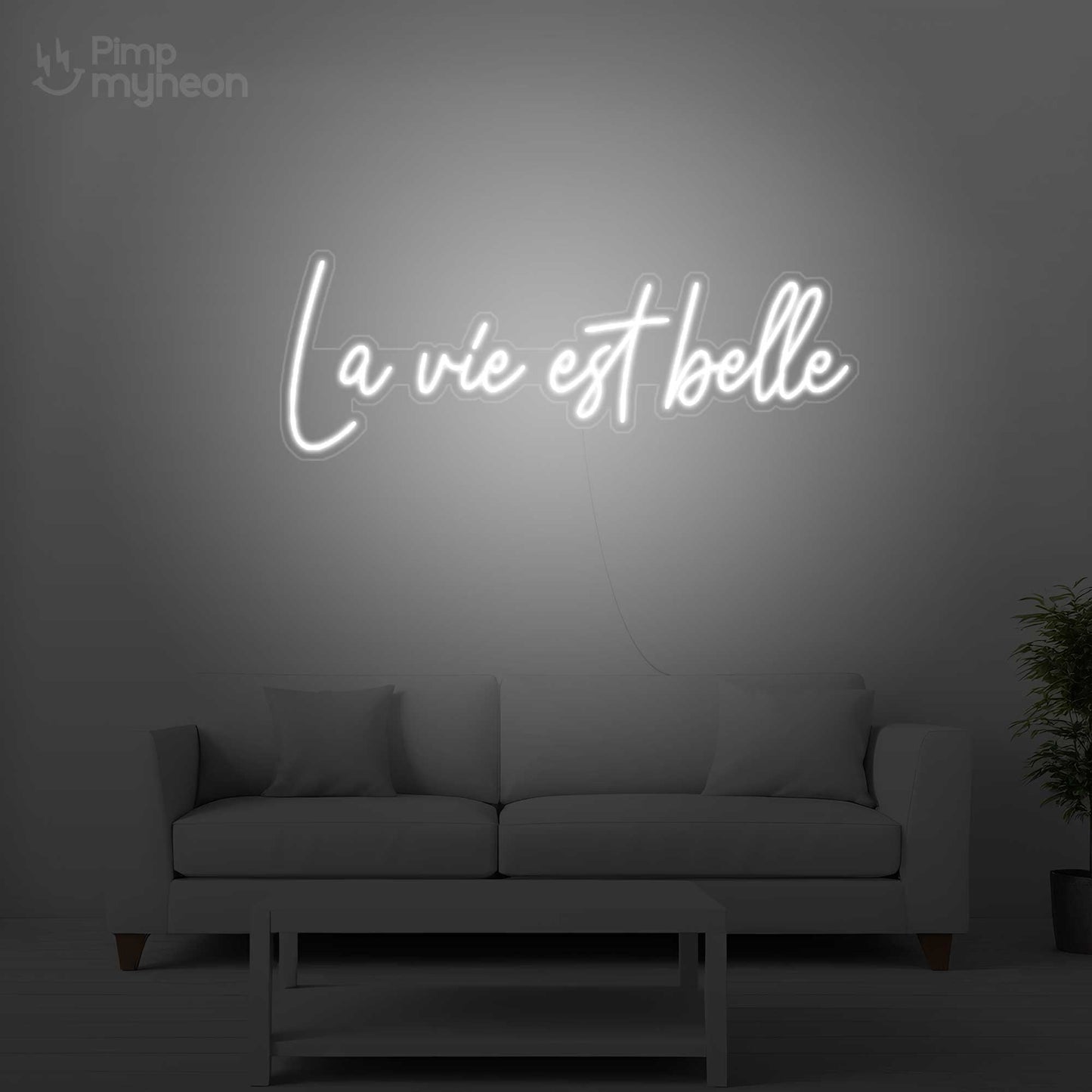 Neon La Vie Est Belle - Éclat d'Optimisme et de Joie de Vivre