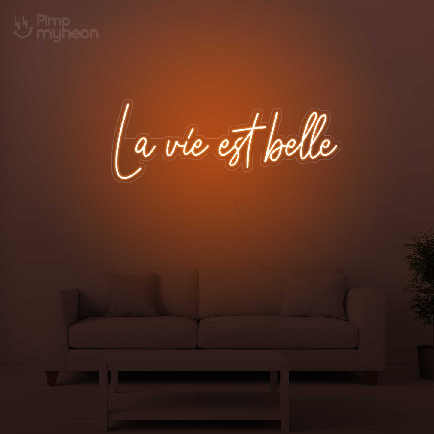 Neon La Vie Est Belle - Éclat d'Optimisme et de Joie de Vivre