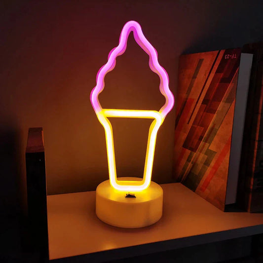 Lampe Neon Glace - Éclairez Votre Espace avec Fantaisie et Douceur