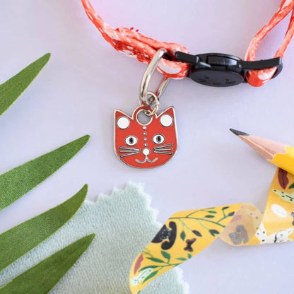 Arty chatt halsband med medalj - yayoi catsama