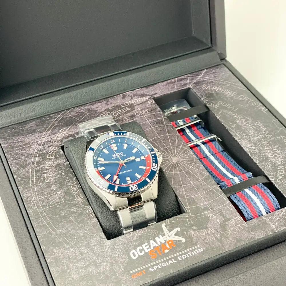 Ocean Star GMT Blue Red - Passeport Cases