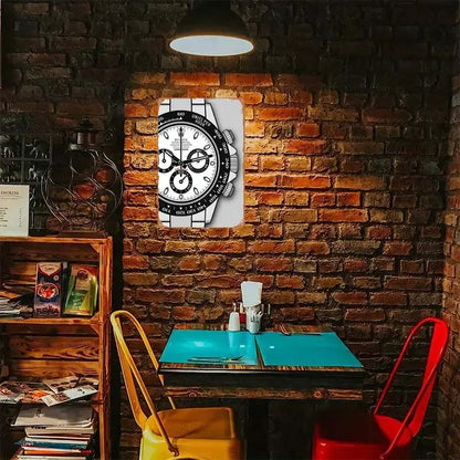 🖼️ Affiche Murale Métal Vintage – Cadran Rolex Daytona
