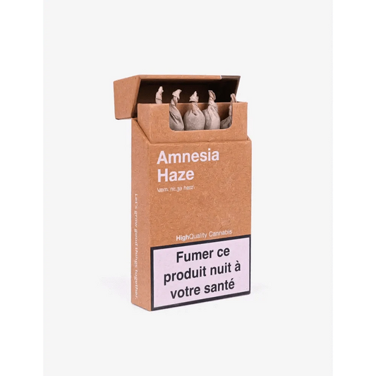 Pack de 5 Pré-Rolls Amnesia Haze CBD - Passeport Cases