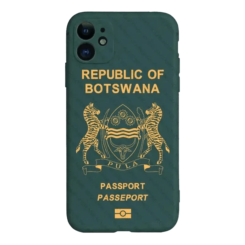 Coque de Téléphone Style Passeport Botswanais - Passeport Cases