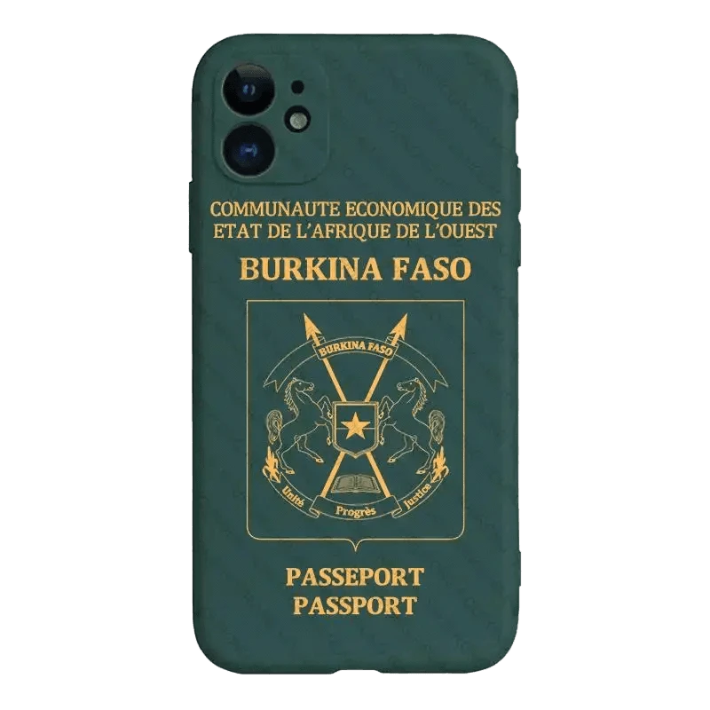 Coque de Téléphone Style Passeport Burkinabé - Passeport Cases