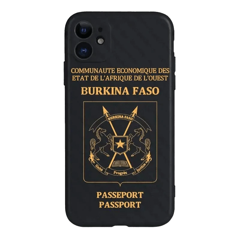 Coque de Téléphone Style Passeport Burkinabé - Passeport Cases