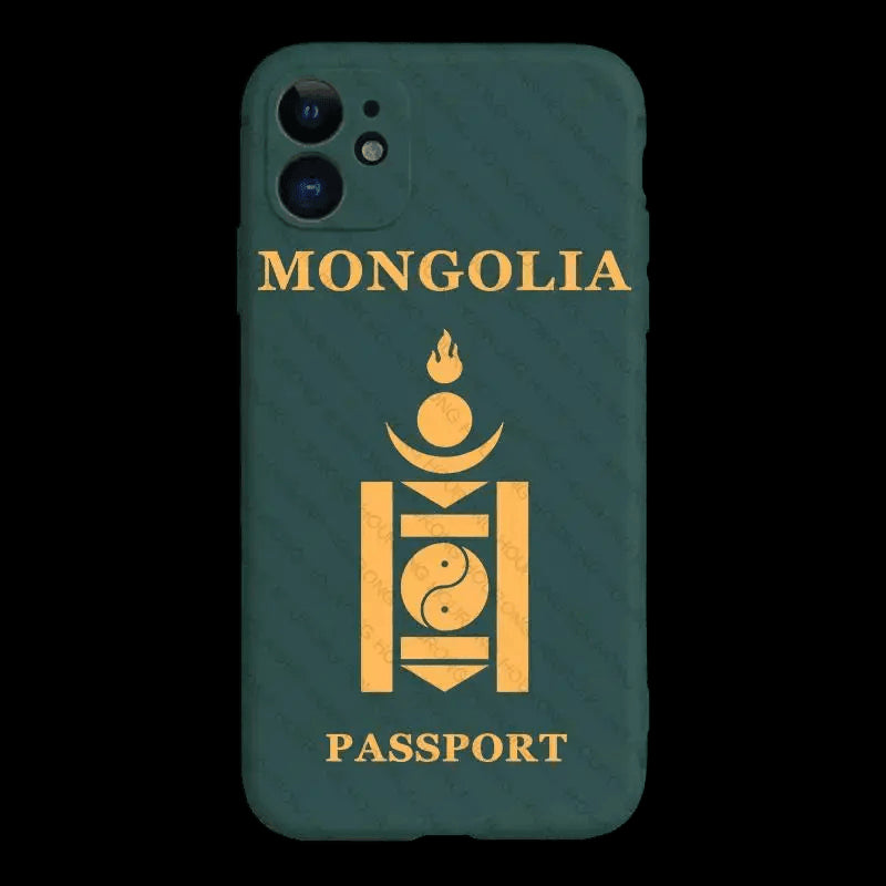 Coque de Téléphone Style Passeport Mongol - Passeport Cases