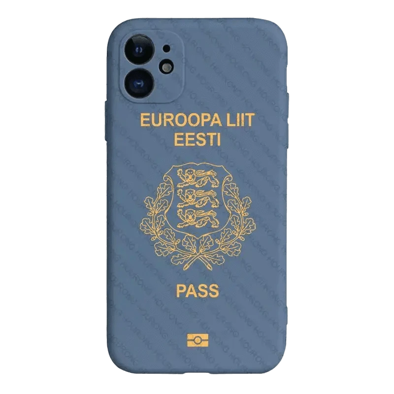 Coque de Téléphone Style Passeport Estonien - Passeport Cases