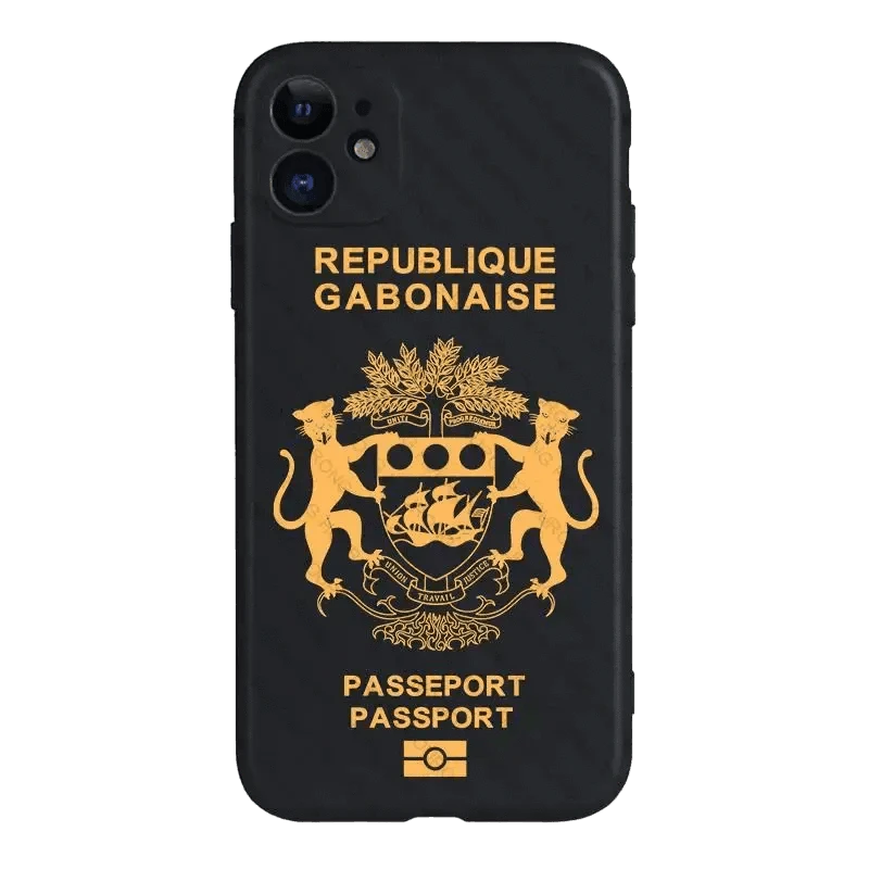 Coque de Téléphone Style Passeport du Gabon - Passeport Cases