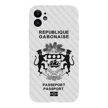 Coque de Téléphone Style Passeport du Gabon - Passeport Cases