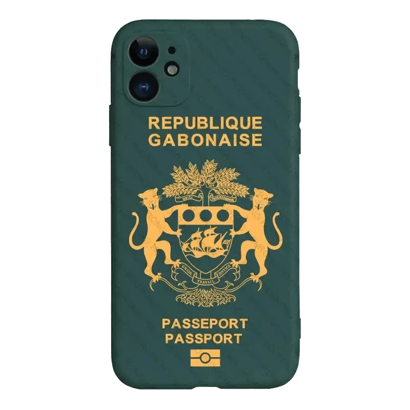 Coque de Téléphone Style Passeport du Gabon - Passeport Cases