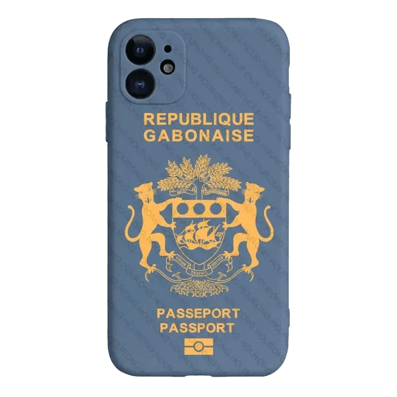 Coque de Téléphone Style Passeport du Gabon - Passeport Cases