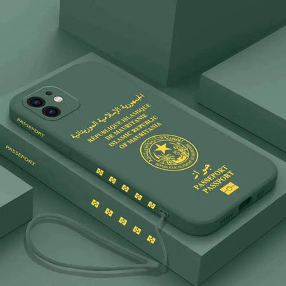 Coque de Téléphone Style Passeport Mauritanien - Passeport Cases