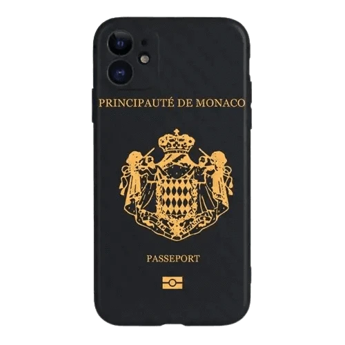 Coque de Téléphone Style Passeport Monégasque - Passeport Cases