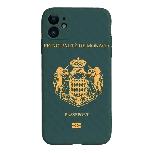 Coque de Téléphone Style Passeport Monégasque - Passeport Cases