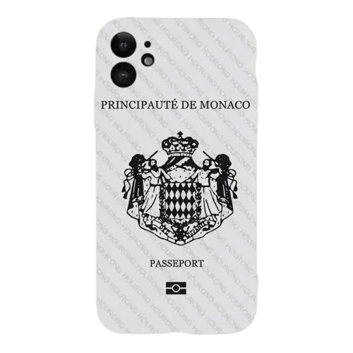 Coque de Téléphone Style Passeport Monégasque - Passeport Cases