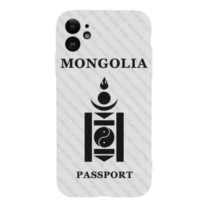 Coque de Téléphone Style Passeport Mongol - Passeport Cases