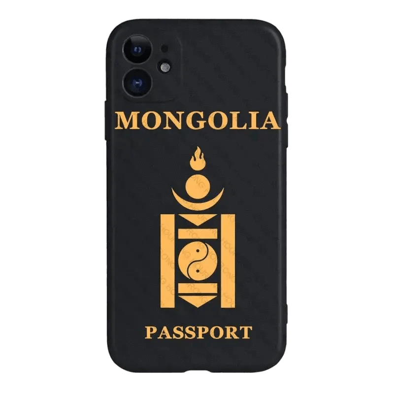 Coque de Téléphone Style Passeport Mongol - Passeport Cases