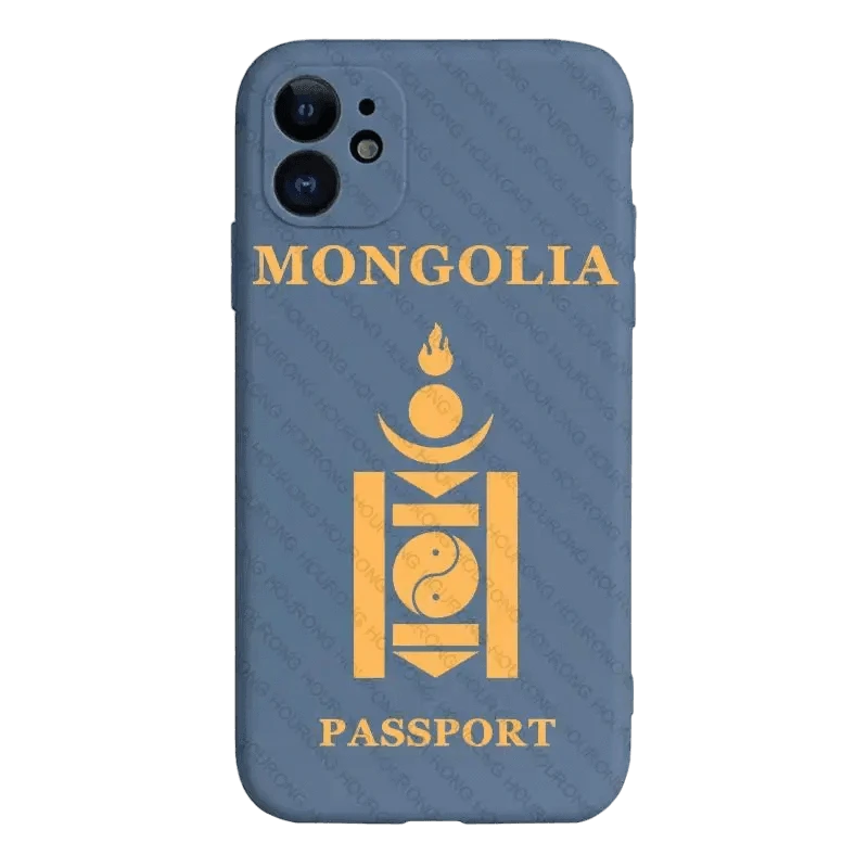 Coque de Téléphone Style Passeport Mongol - Passeport Cases