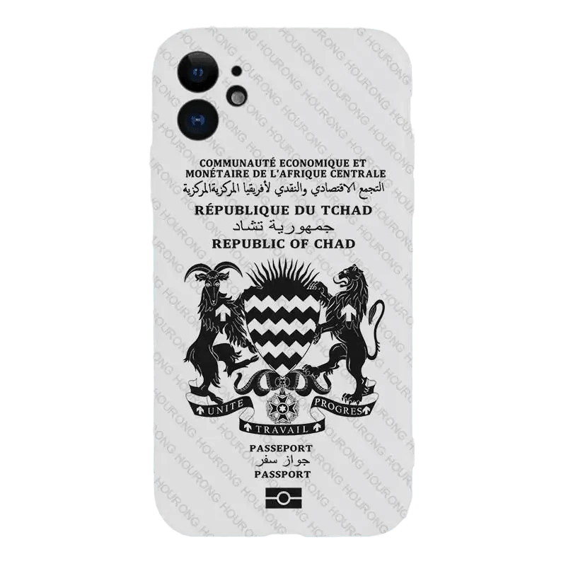 Coque de Téléphone Style Passeport Tchadien - Passeport Cases