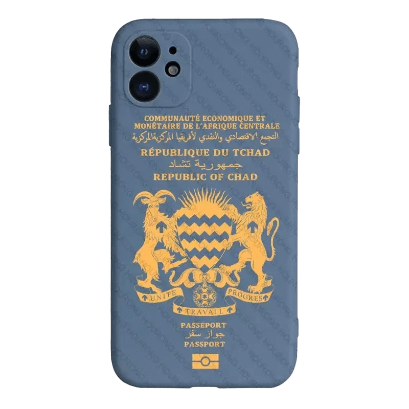 Coque de Téléphone Style Passeport Tchadien - Passeport Cases