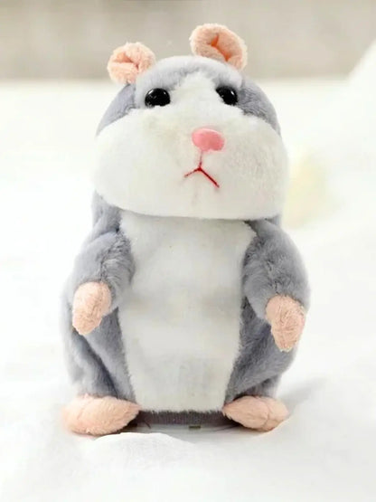 Peluche hamster gris 