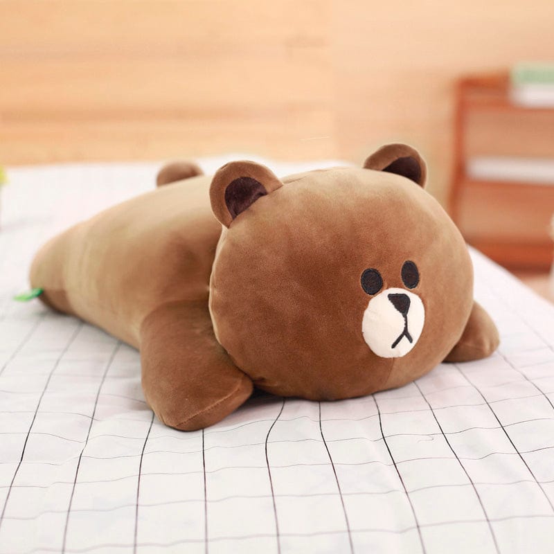 Peluche Petit Ours Brun Ultra Doux 50 cm