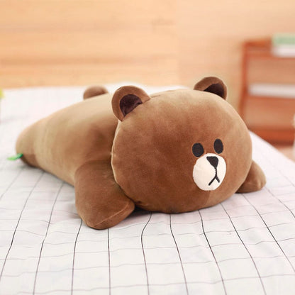 Peluche Petit Ours Brun Ultra Doux 50 cm