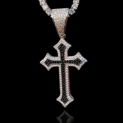 Pendentif Croix Celtique Noir Blanc - Passeport Cases