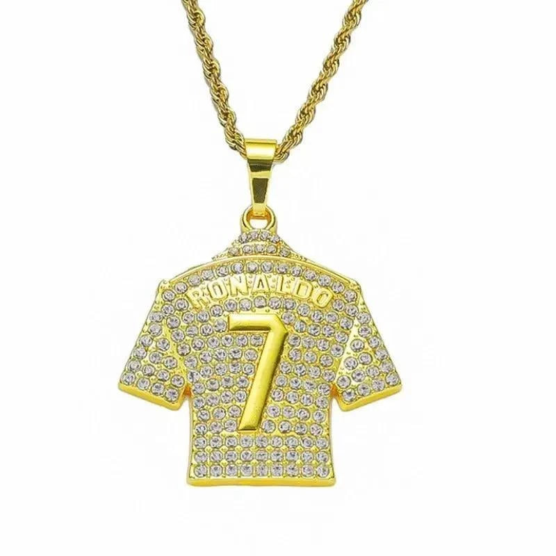 Pendentif Jersey Cristiano Ronaldo CR7 pour Homme - Passeport Cases