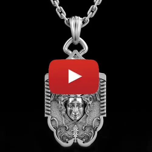 Pendentif médusa argent By Art Caribe - Passeport Cases